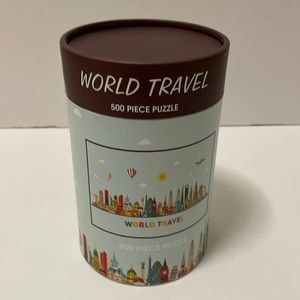 World Travel 500 Piece Puzzle (Modern) New Modern Expressions World travel 500